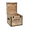 Flash Sale RETIF 2 En 1 Pouf Et Malle De Rangement En Bois De Manguier 45Xh 49Cm