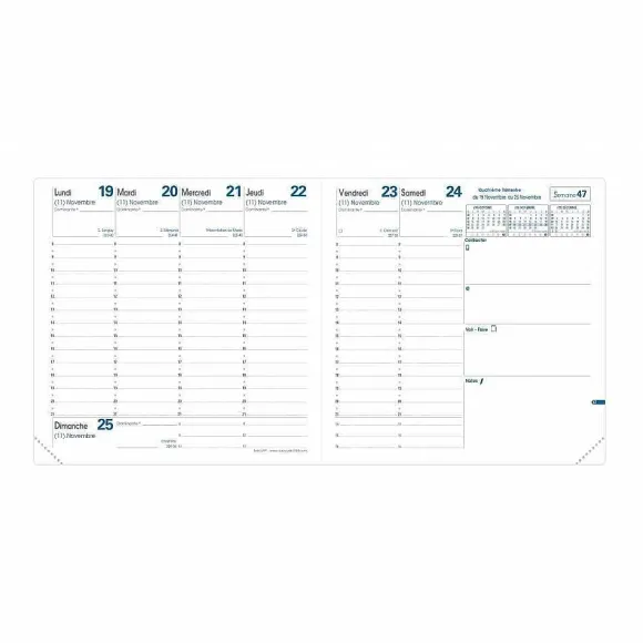Shop RETIF Agenda 2022 Semainier Ex Cutif 16X16Cm
