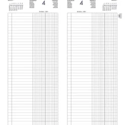 New RETIF Agenda Banquier 2024 Long 15X34Cm 2 Volumes 1 Jour/2 Pages Noir