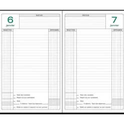 Best RETIF Agenda De Bureau Civil Perp Tuel Caisse Broch S 1 Jour 210X148Mm Noir