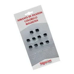 Discount RETIF Aimants De Fixation Carr S Noirs 12X12Mm Pour 3 Feuilles - Par 10