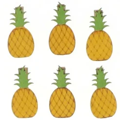 Discount RETIF Ananas Clips En Bois 6X4,5Cm - Par 6