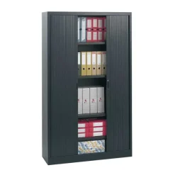 Cheap RETIF Armoire De Bureau Rideaux Noire H198Cm X L102Cm