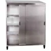 New RETIF Armoire De Rangement Inox Portes Coulissantes Et Toit Inclin L 1200Mm