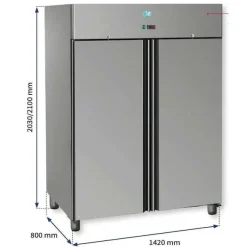 Shop RETIF Armoire Froide P Tissi Re 600X400 Positive Double Porte