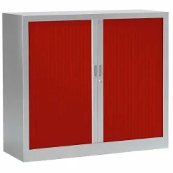 Shop RETIF Armoire Monobloc Fun 2 Tab. Aluminium Rideaux Rouge