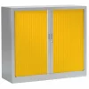 Discount RETIF Armoire Monobloc Fun 2 Tab. Aluminium Rideaux Jaune