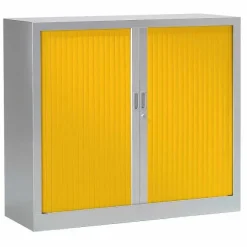 Discount RETIF Armoire Monobloc Fun 2 Tab. Aluminium Rideaux Jaune