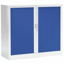 Best RETIF Armoire Monobloc Fun 2 Tab. Blanc Rideaux Bleu