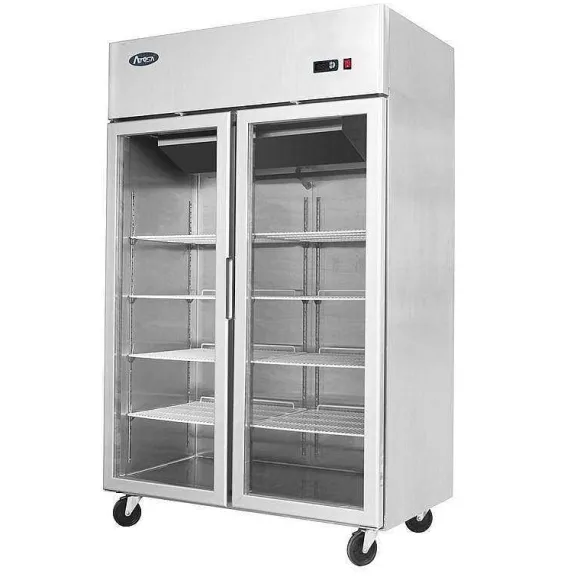 Flash Sale RETIF Armoire R Frig R E Vitr E Positive Sur Roues Double Porte De Capacit 900 Litres