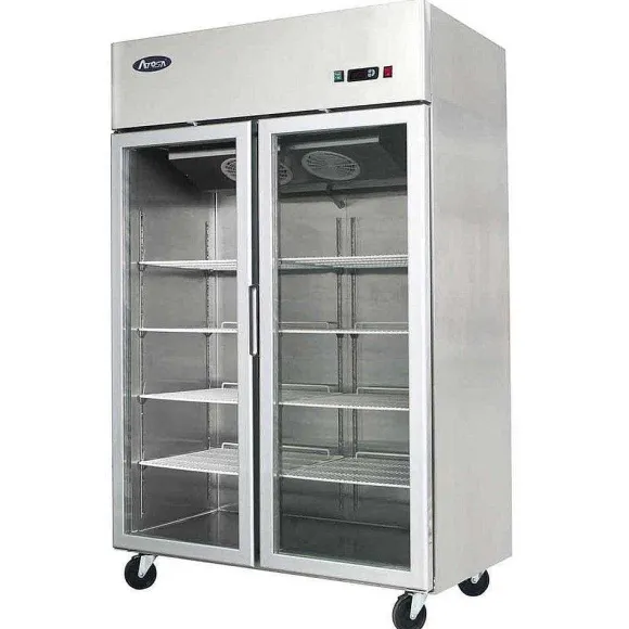 Shop RETIF Armoire R Frig R E Vitr E Positive Sur Pieds Double Porte De Capacit 900 Litres