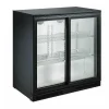 Best RETIF Arri Re Bar R Frig R Horizontal 2 Portes Vitr Es Coulissantes Coloris Noir