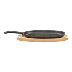 Sale RETIF Assiette Champ Tre Sur Planche Fer Noir Et Bois - Par 8