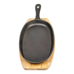 Sale RETIF Assiette Champ Tre Sur Planche Fer Noir Et Bois - Par 8