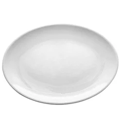 New RETIF Assiette Ovale M Lamine Blanc