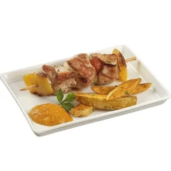 Discount RETIF Assiette Quartz C Ramique 18,5X13X1,6Cm Blanc - Par 48