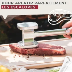 Flash Sale RETIF Attendrisseur Viande En Aluminium 28Cm Fackelmann Basic