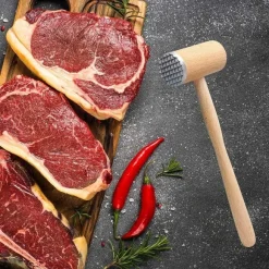 Clearance RETIF Attendrisseur Viande En Bois Fackelmann Wood Edition