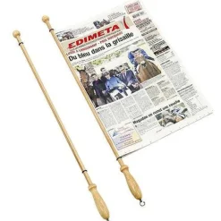 Outlet RETIF Baguette De Lecture Pour Journaux En Bois - L 80Cm