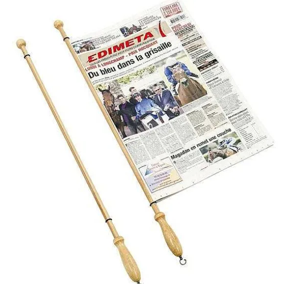 Outlet RETIF Baguette De Lecture Pour Journaux En Bois - L 80Cm