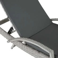 Best RETIF Bain De Soleil Transat Meuble Jardin 5 Positions Gris
