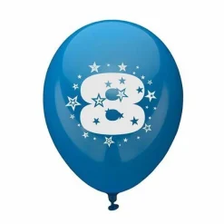 New RETIF Ballons Avec Num Ro 25 Cm Couleurs Assorties '8', Par 72