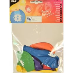 New RETIF Ballons Avec Num Ro 25 Cm Couleurs Assorties '8', Par 72