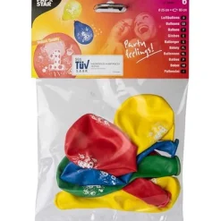 Store RETIF Ballons Avec Num Ro 25 Cm Couleurs Assorties '1', Par 72
