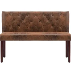 Hot RETIF Banc Banquette 120Cm Marron Similicuir Daim