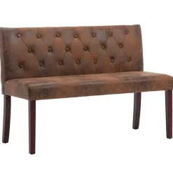 Hot RETIF Banc Banquette 120Cm Marron Similicuir Daim