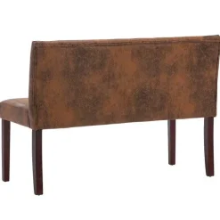 Hot RETIF Banc Banquette 120Cm Marron Similicuir Daim