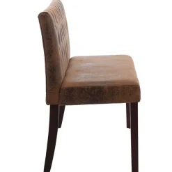 Best RETIF Banc Banquette 148,5X52X84,5Cm Similicuir Daim Marron