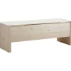 Store RETIF Banc Coffre En Bois Brut 117,5X42X41.5