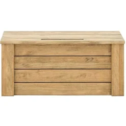 Store RETIF Banc Coffre Rangement Avec Couvercle Eco Pin Rustique Vieilli 40X80X36 Cm