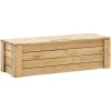Best Sale RETIF Banc Coffre Rangement Avec Couvercle Eco Pin Finition Vieilli 40X120X36 Cm