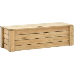 Best Sale RETIF Banc Coffre Rangement Avec Couvercle Eco Pin Finition Vieilli 40X120X36 Cm