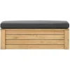 Clearance RETIF Banc Coffre Rangement Avec Couvercle Et Coussin Eco Pin Vieilli 40X120X46 Cm