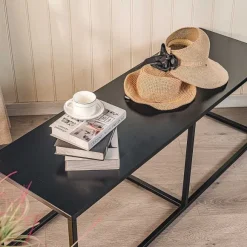 Best RETIF Banc Design Industriel Pieds Metal 130X40X45Cm