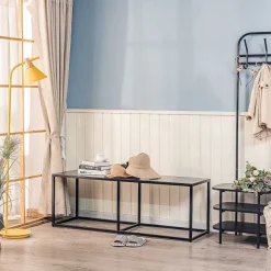 Best RETIF Banc Design Industriel Pieds Metal 130X40X45Cm