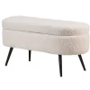 Hot RETIF Banc Design Scandinave + Rangement Pieds M Tal 95X36X46Cm
