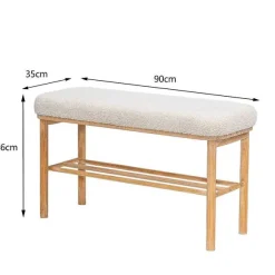 Cheap RETIF Banc Entr E Chambre Scandinave Bois Rangement 90X35X45.5 (Cm)