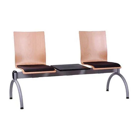 Fashion RETIF Banc Multi-Si Ge 'Combisit'-2 Places+ Coussin D'Assise En Noir-Tablette Incluse
