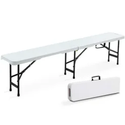 Cheap RETIF Banc Pliant 3 Pers. Hdpe Blanc +Lock System Rekkem 182X27,8X43 Cm