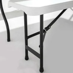 Cheap RETIF Banc Pliant 3 Pers. Hdpe Blanc +Lock System Rekkem 182X27,8X43 Cm