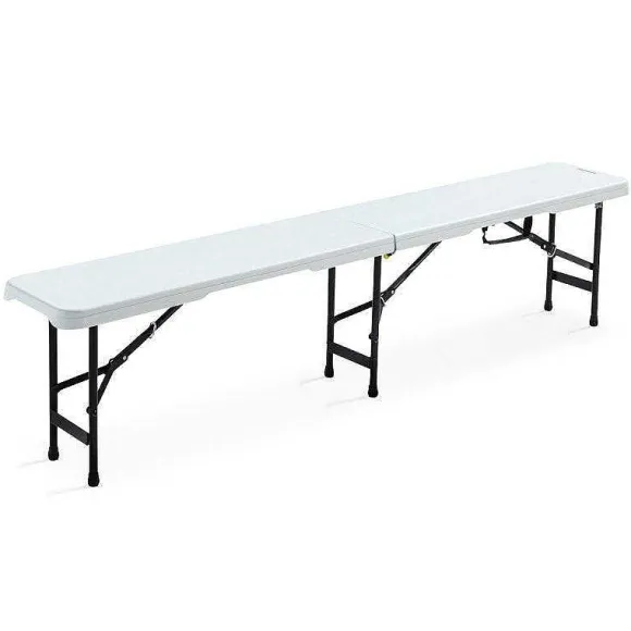 Cheap RETIF Banc Pliant 3 Pers. Hdpe Blanc +Lock System Rekkem 182X27,8X43 Cm