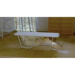 Best RETIF Banc Tubulaire L130 X P 43 X H 40 Cm Blanc Mat