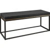 Flash Sale RETIF Banc/Banquette Icub - Coussin Simili Cuir 120Cm Industriel - Noir Et Gris