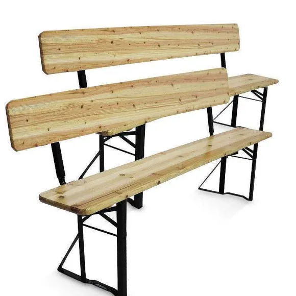 Cheap RETIF Bancs Avec Dossier En Bois 180X25X45 Cm- Par 2