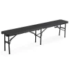 Discount RETIF Bancs Pliants Noir Acier Hdpe 180X30X45 Cm- Par 10