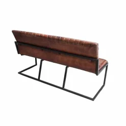 Sale RETIF Banquette Bistro Cuir M Dium Brown- L:160 X P53.5 Xh 87 Assise H49